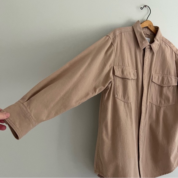Aritzia TNA Tan Shacket/Shirt Jacket/Overshirt Size 2 - Picture 5 of 8